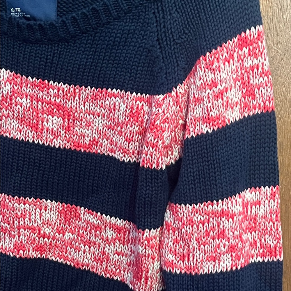 American Eagle Outfitters Black and Red Striped Sweater - Picture 3 of 3